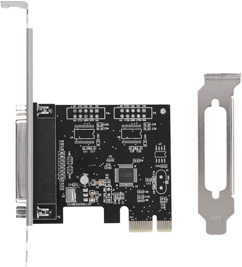 Tarjeta de puerto paralelo PCIE, Tarjeta de puerto PCIE a paralelo Puerto de impresión LPT Adaptador de tarjeta de impresora LPT PCI-E DB25, Tarjeta de expansión PCI a DB25 LPT Pue