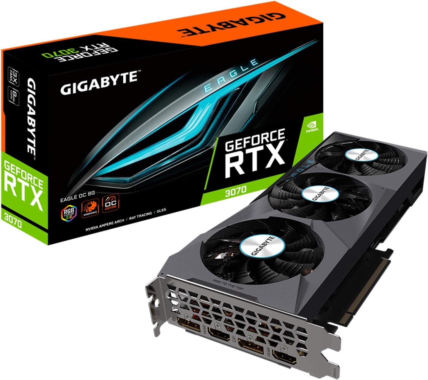 Gigabyte RTX 3070 EAGLE OC - Tarjeta gráfica GeForce 8 GB